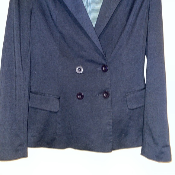 Forever 21 Navy Knit Blazer Large - Picture 3 of 10
